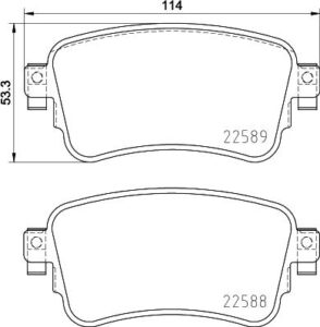 Brembo P 61 133 - Bremsbelagsatz, Scheibenbremse
