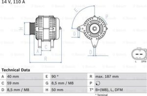 BOSCH 0 986 046 070 - Generator