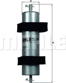 MAHLE KL 596 - Kraftstofffilter