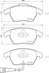 Brembo P 85 146 - Bremsbelagsatz, Scheibenbremse