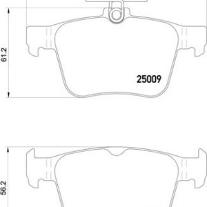 Brembo P 85 124 - Bremsbelagsatz, Scheibenbremse