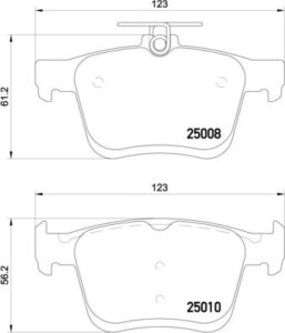 Brembo P 85 125 - Bremsbelagsatz, Scheibenbremse